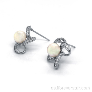 Pendientes de plata esterlina de moda 925